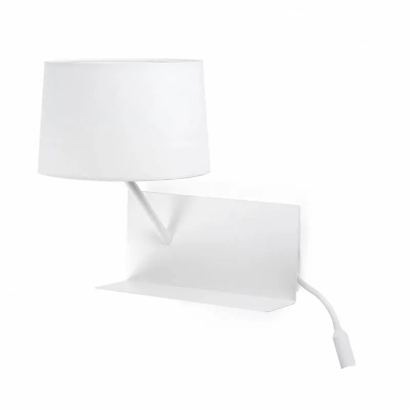 Alta Calidad Aplique de pared Handy E27 + LED 3w blanco - Faro Izquierda