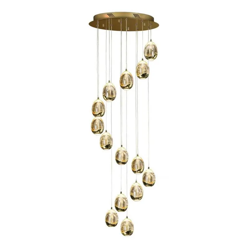 Venta Final Lámpara colgante Rocio LED 14L Dimmable oro - Schuller