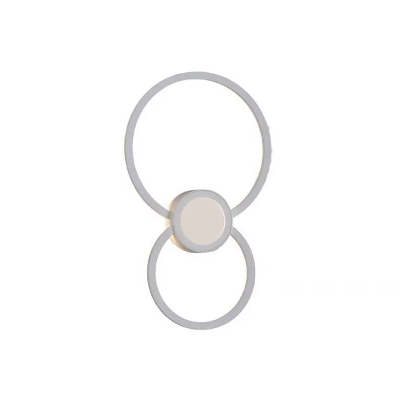 Plafón/Aplique Mural LED 24w circulos - Mantra Blanco Oferta De Temporada