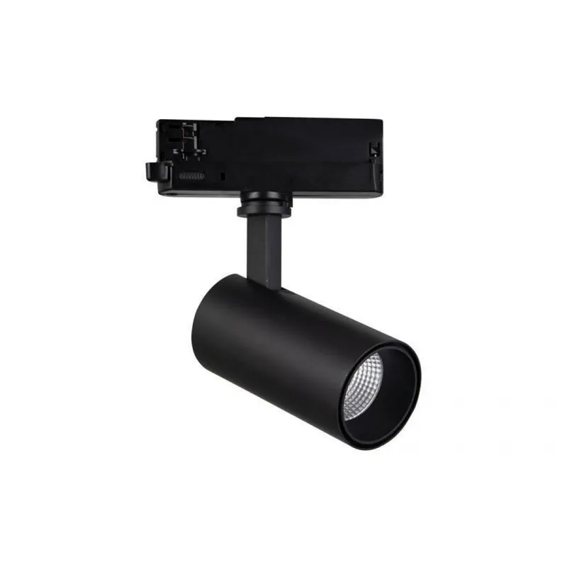 Foco de carril trifásico Fiji LED CRI90 negro - Mantra Blanco calido (3000k) Popular