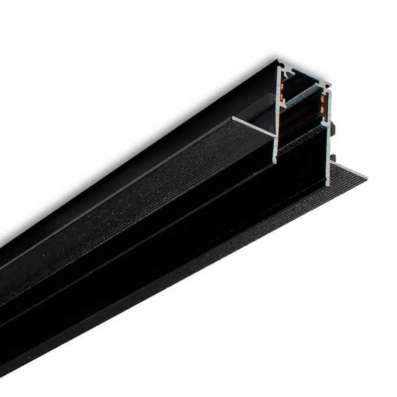 Carril magnético empotrado 48V negro - Beneito Faure 1 metro Última Oportunidad