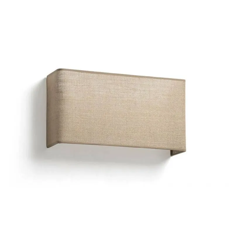Aplique de pared Otton RCT 2L E27 Yute - Faro Ordenar Ahora Mismo