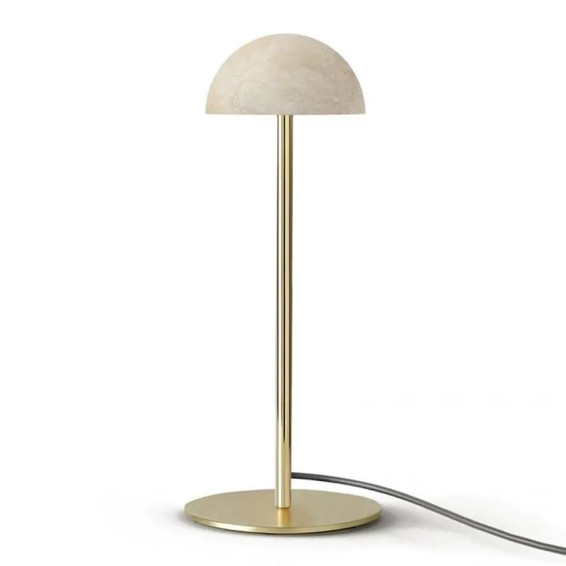 Lámpara de mesa Dussa LED mármol - Aromas Blanco A Buen Precio