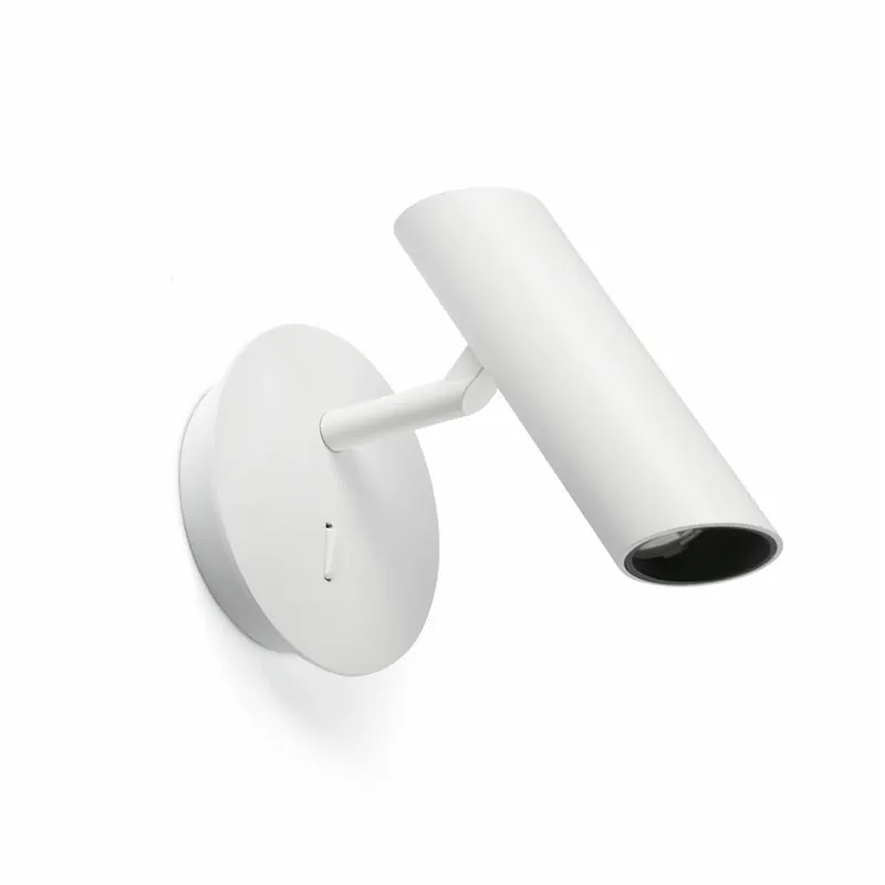 Alta Calidad Aplique de pared Leo LED negro/blanco lectura - Faro Blanco