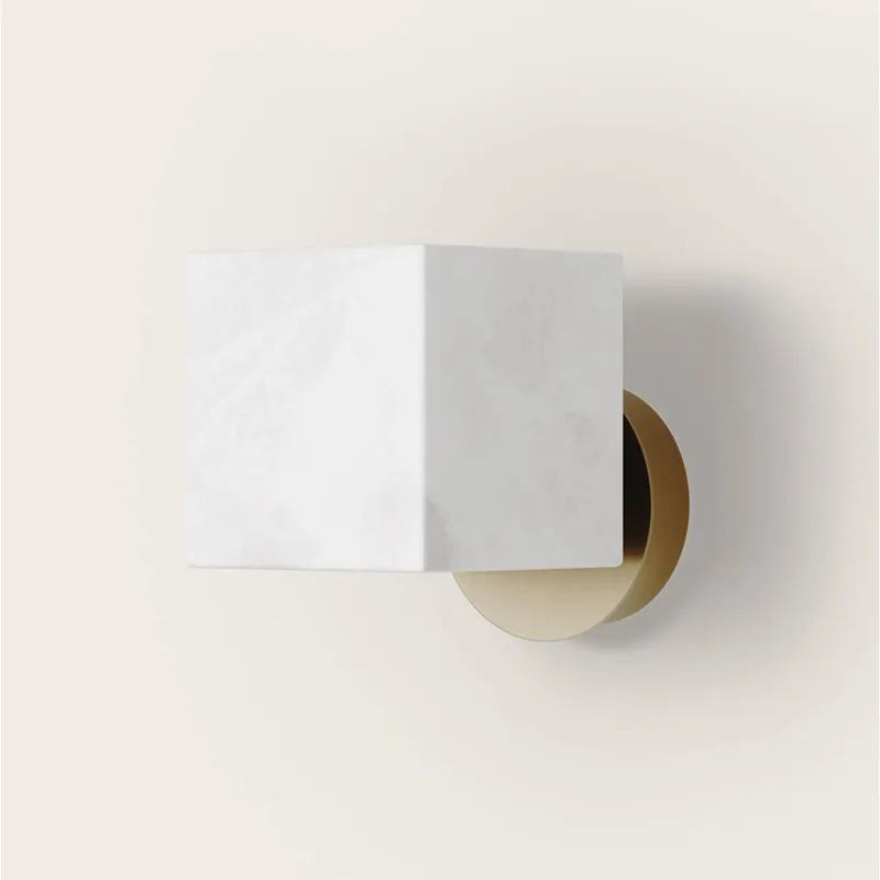 Aplique de pared Cubic LED G9 alabastro - Aromas Negro Oferta Especial