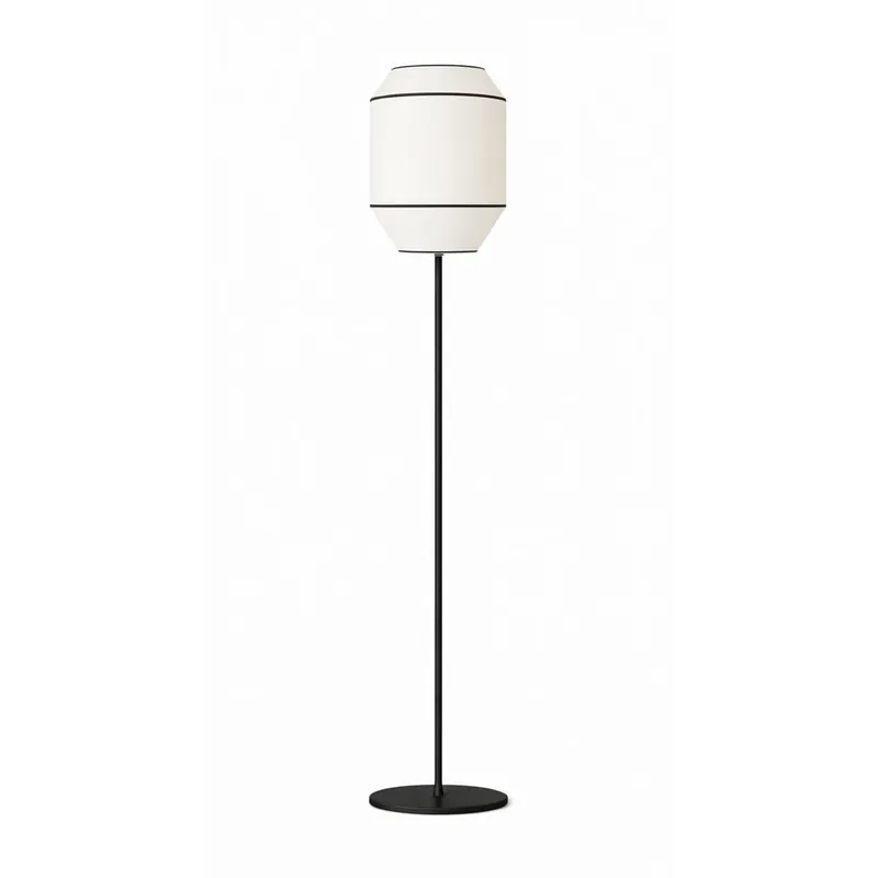 Lámpara de pie Kira E27 tela - ACB Blanco Bestseller