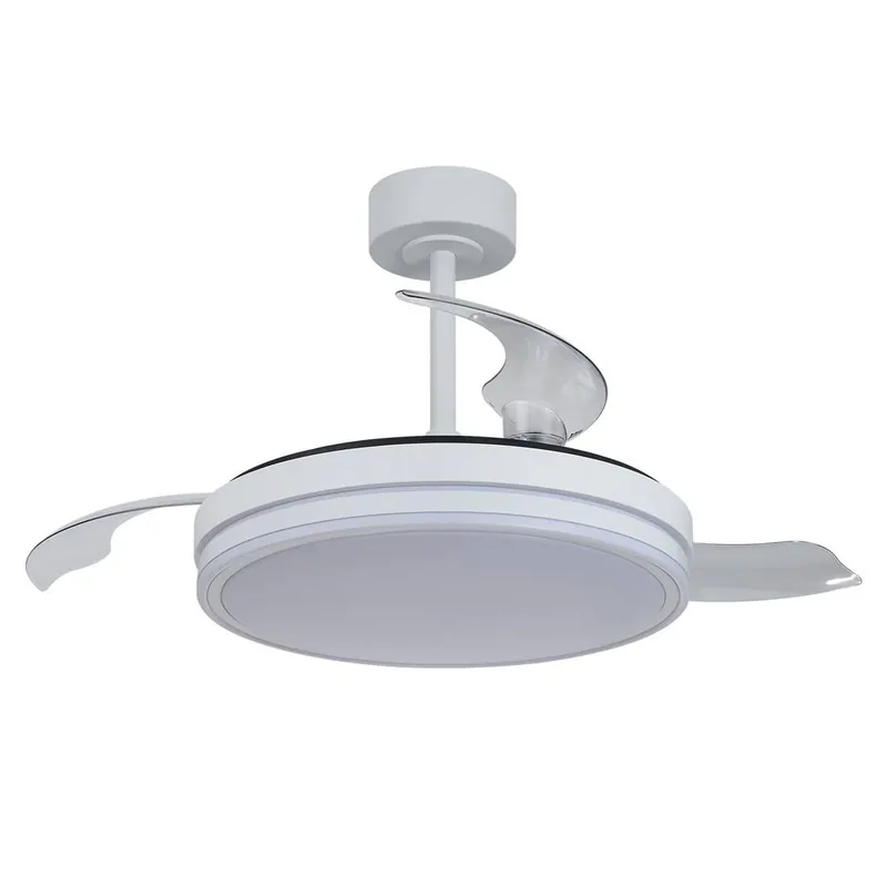 Ventilador de techo retráctil Luna M LED DC Ø49cm blanco - Mantra Solo Hoy