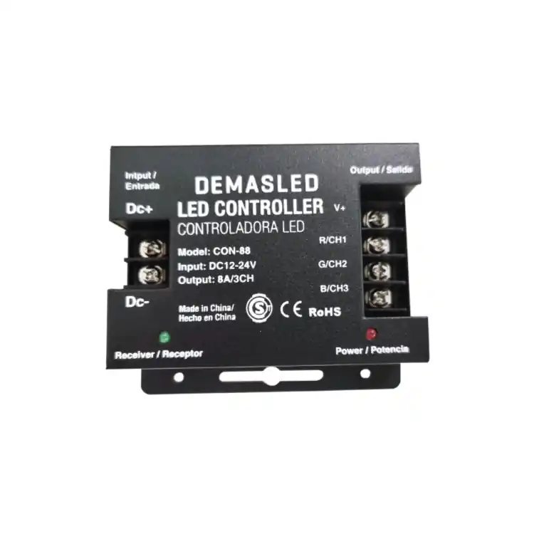 Última Oportunidad Controlador RGB Programable DEMASLED interior 12-24V 288-576W 24A