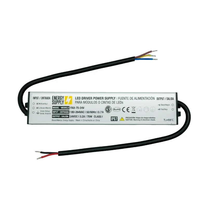 Fuente Switching 24V 3.2A 75W 180-264VAC Exterior IP67 Oferta Especial