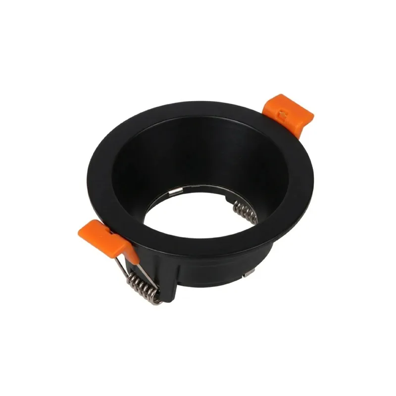 Oferta De Temporada Spot Negro Fijo sin soporte para lámpara GU10 ø90mm