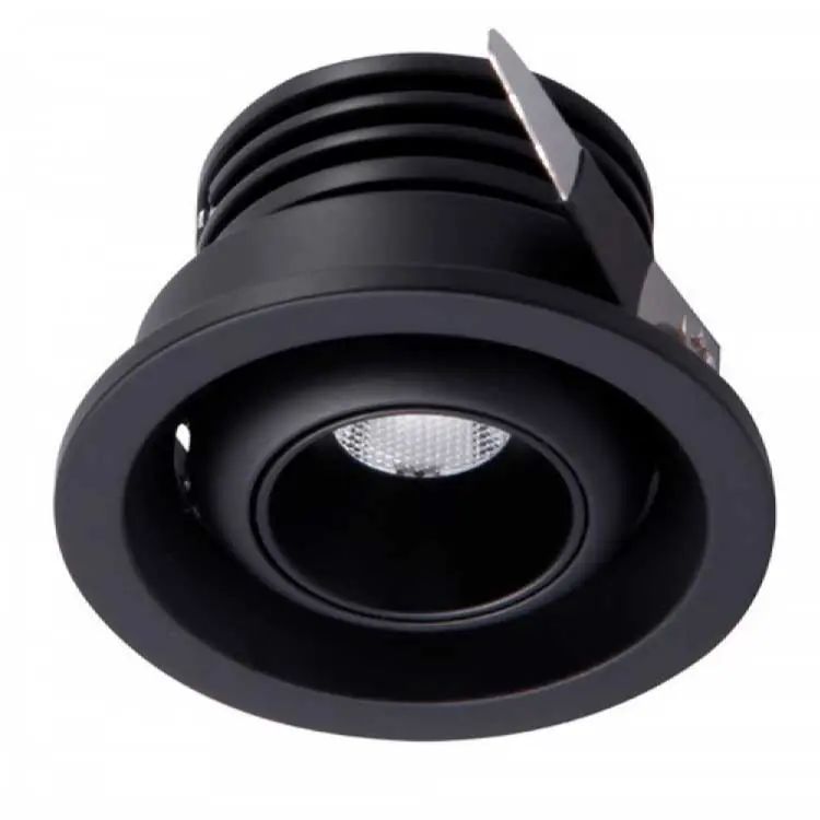 Empotrable LED 3W 3000K Neptuno Negro Directo De Fábrica
