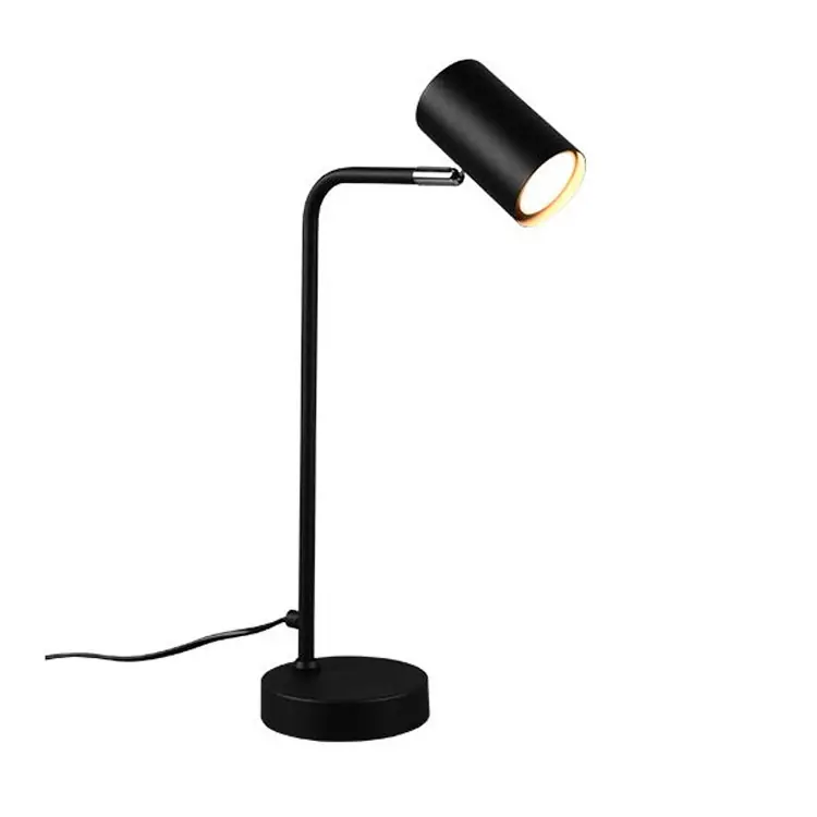 Certificado Lámpara de mesa color negro Marley para GU10 Sin bombilla