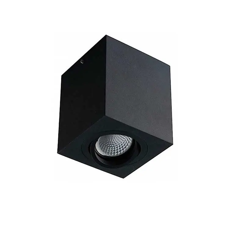 Plafón orientable cúbico negro mate 90x90mm Oferta De Temporada