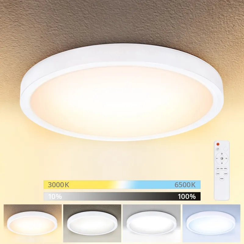 Última Oportunidad Brilagi - Plafón LED regulable ESTELA LED/48W/230V 3000-6500K ø 40 cm blanco + control remoto