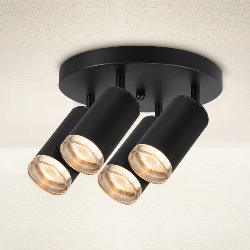 Brilagi - Foco de baño SELE AQUA 4xGU10/30W/230V IP44 negro Comprar En Línea