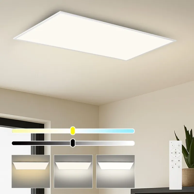 Última Versión Brilagi - Luminaria de techo LED regulable SLIMFRAME LED/80W/230V 120x60 cm 3000-6000K blanca + mando a distancia