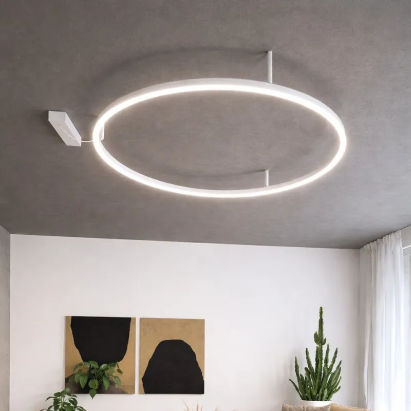 Promoción Ideal Lux - Lámpara de techo LED ORACLE SLIM LED/29W/230V 2700K CRI 90 Ø 50 cm blanca