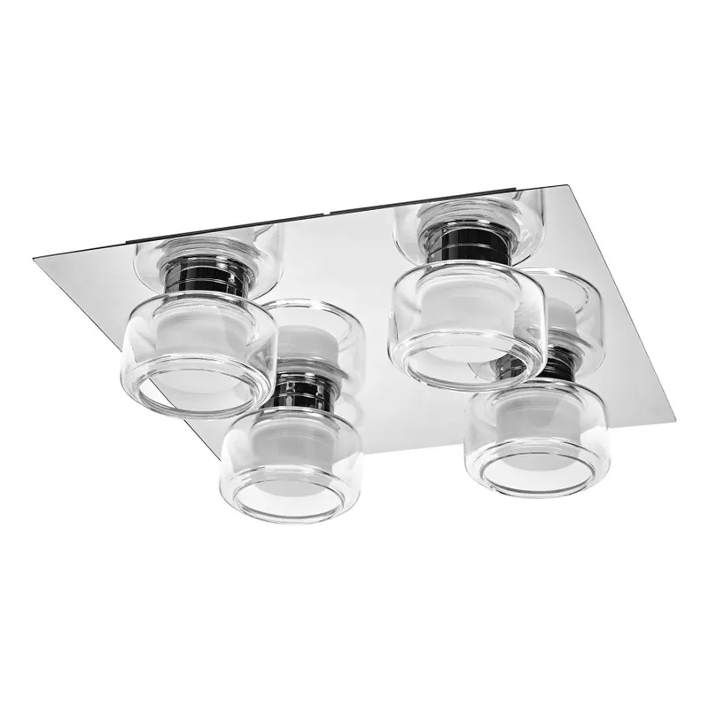 Venta Final Osram - Plafón LED para baño ORBIS FLAME 4xLED/5,5W/230V 3000/4000K IP44 acabado cromado brillante