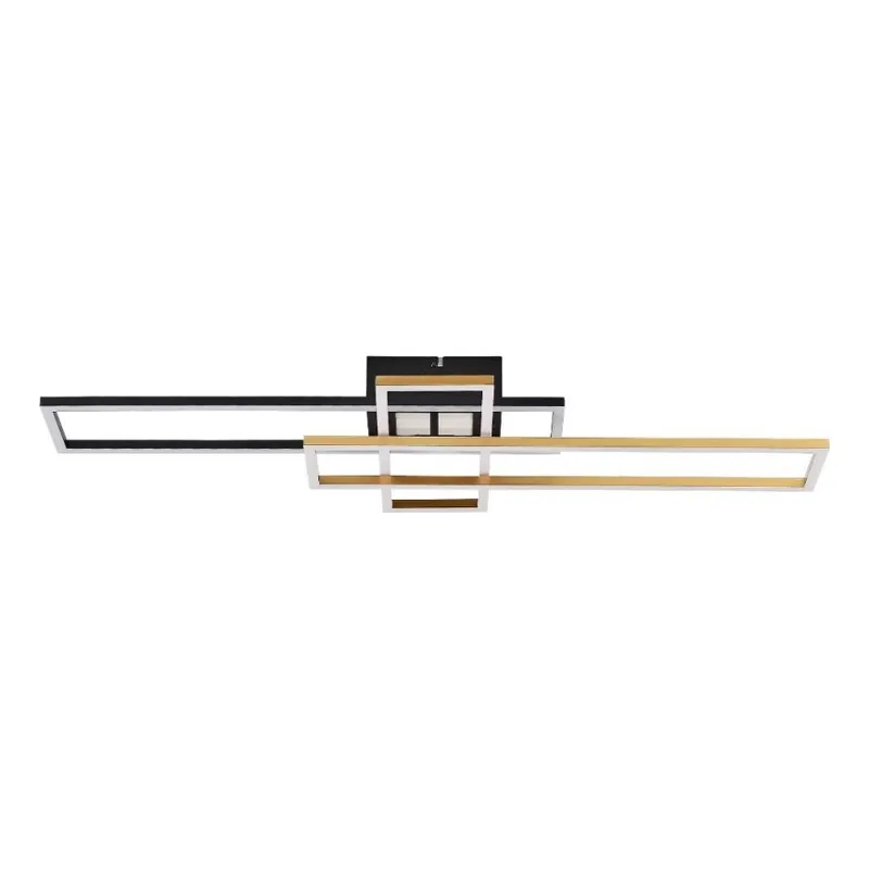 Zuma Line - Plafón LED regulable LED/55W/230V 3000-6000K negro/dorado + control remoto Precio Reducido