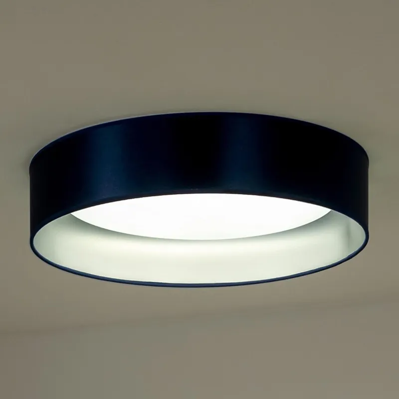 Envío Inmediato Duolla - Plafón LED ROLLER LED/24W/230V diá. 45 cm azul/plata