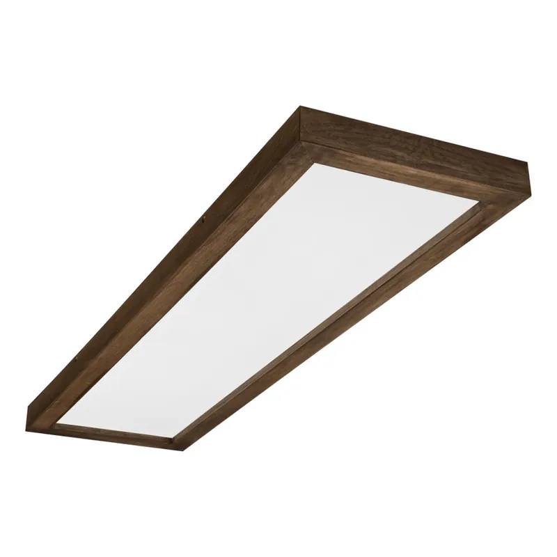 Brilagi - Lámpara de techo LED para baño WOODY FRAME LED/40W/230V 120x30 cm IP44 acabado roble nogal Envío Exprés