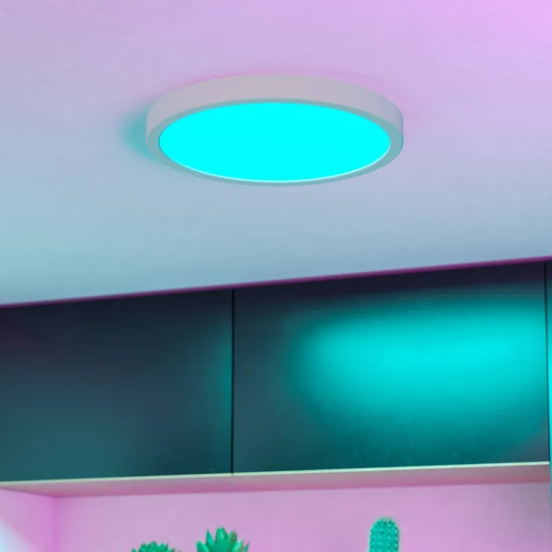 Eglo - Luminaria de techo LED RGBW regulable para baño LED/14,3W/230V 2700-6500K Ø 27,8 cm IP44 blanco Devolución Gratuita