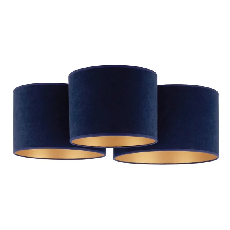 Devolución Gratuita Duolla - Plafón ROLLER TRIO 3xE27/60W/230V azul