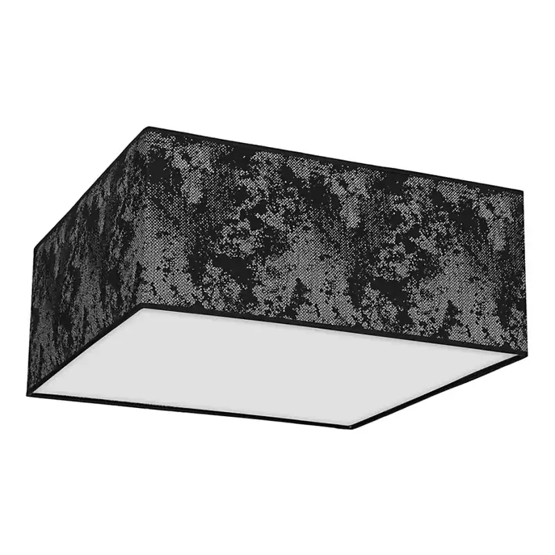 Venta Final Plafón SATINO 3xE27/60W/230V negro/plateado