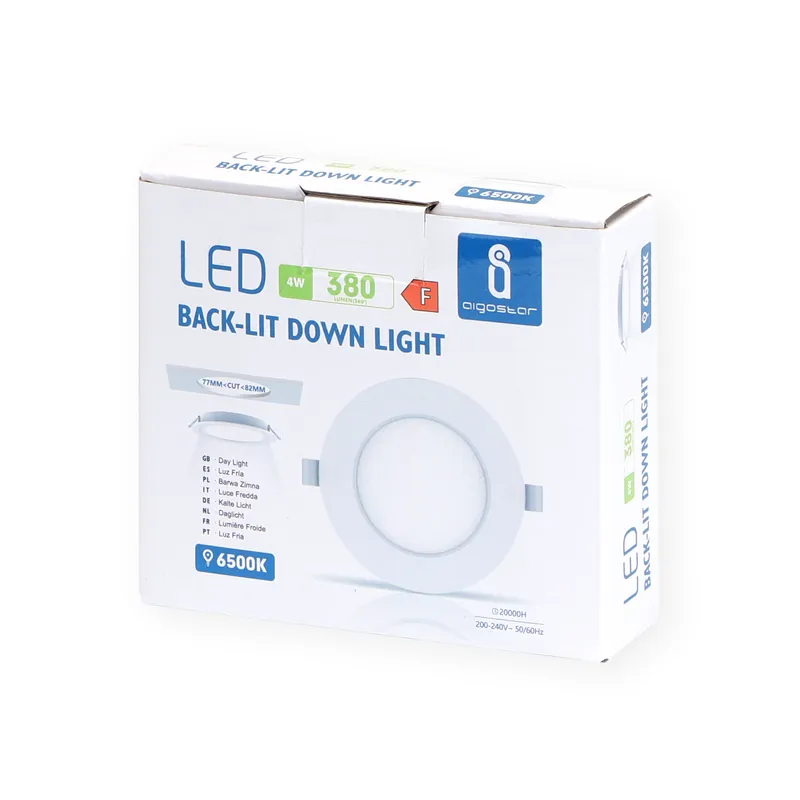 Precio Reducido Downlight E6 LED empotrable cuadrado 4W Luz blanca