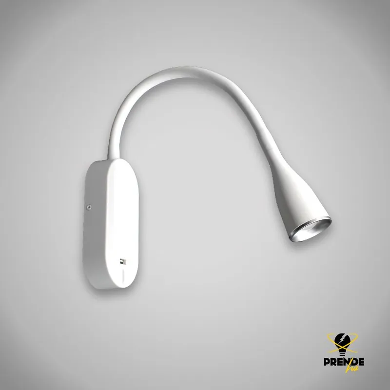 Envío Inmediato Flexo LED de pared con USB 5W Blanco