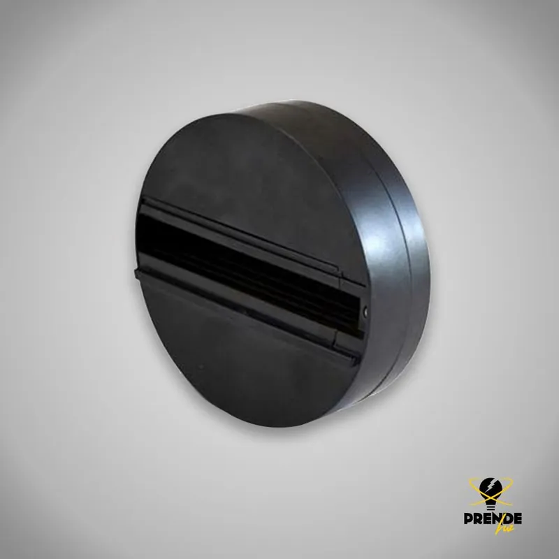Precio De Fábrica Base para carril de foco 4 vias / trifásico Redonda negra
