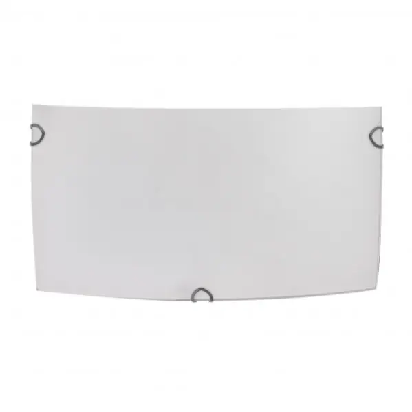 Última Oportunidad Aplique Rectangular Ayla 1xe27 Blanco 25x12,5x7 Cm