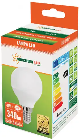 Bestseller LAMPARA ESFERICA LED 4W E14 2900K SPECTRU