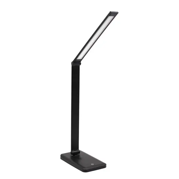 Flexo Decada Negro 7w 525lm 6000k Reg. En 3 Intensidades Tactil Plegable Gira 180º 60x11x19cm Popular