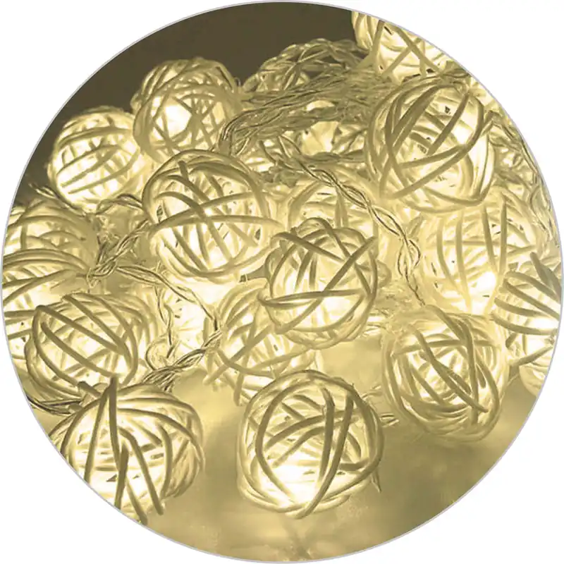 GUIRNALDA 30LEDS C/MANDO 3200K 3xAAELECTRO DH 6m Oferta De Temporada