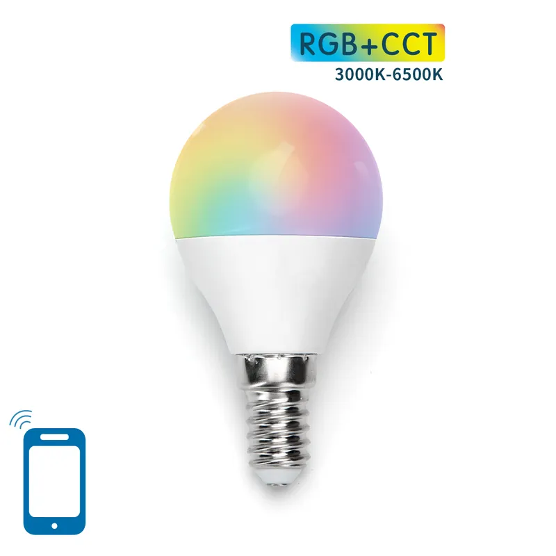 Alta Calidad LED WiFi inteligente G45 E14 5 W