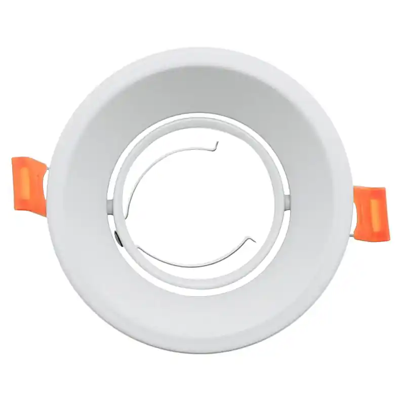 Aro Basculante Redondo Blanco Serie Evo Para Gu10/mr16 Pago Seguro