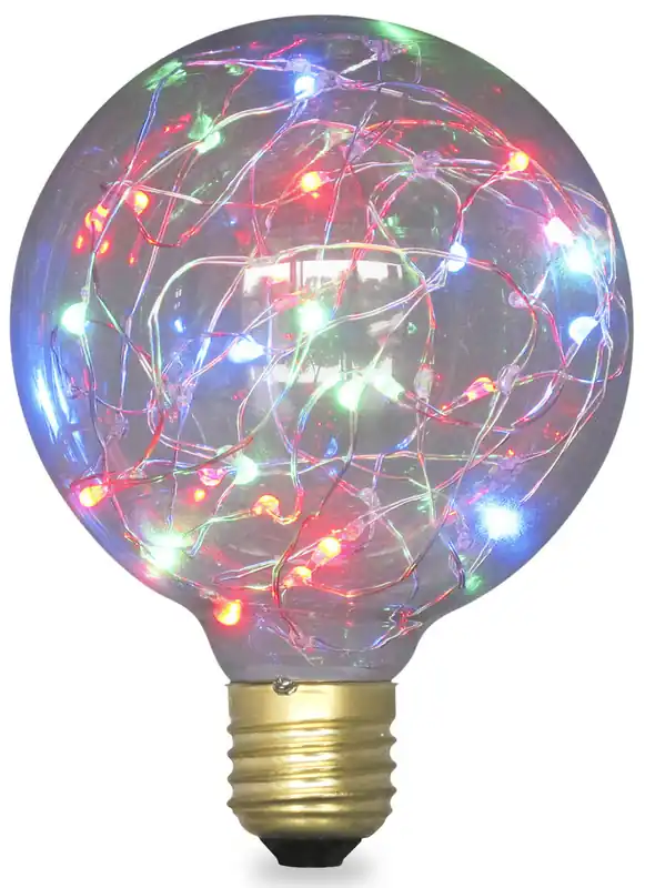 Ordenar Ahora Mismo LAMPARA LED GLOBO STARLIGHT 2W E27 RGB G95
