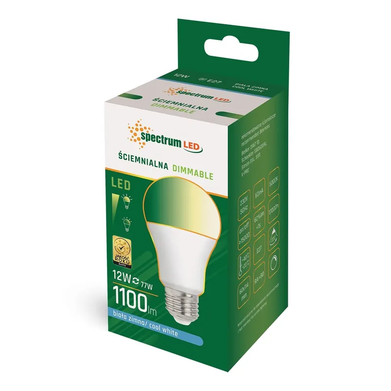 A Buen Precio LAMPARA STANDARD LED REGULABLE E27 12W 6000K SPECTRUM