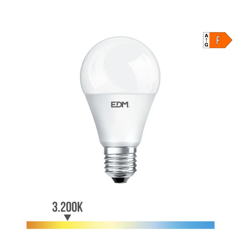 Stock Limitado BOMBILLA STANDARD LED E27 20W 2100lm 3200K LUZ CALIDA Ø6,5x12,5cm EDM