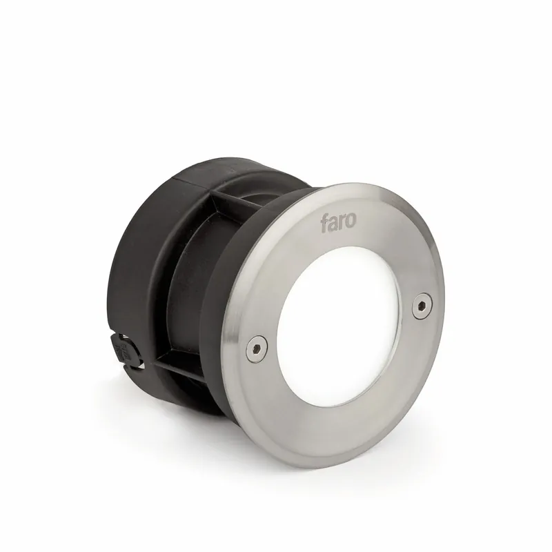 Pago Seguro LED 18 R Lámpara empotrable redondo inox 3000K