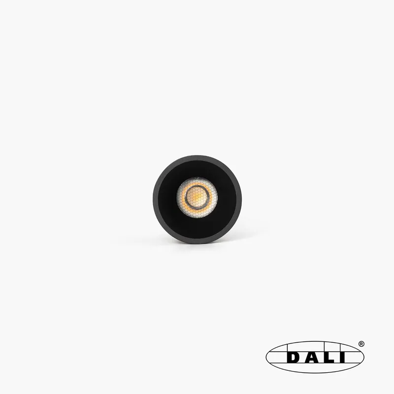 TULIPA downlight empotrable negro 7W 15° 4000K CRI90 DALI IP44 Oferta Flash
