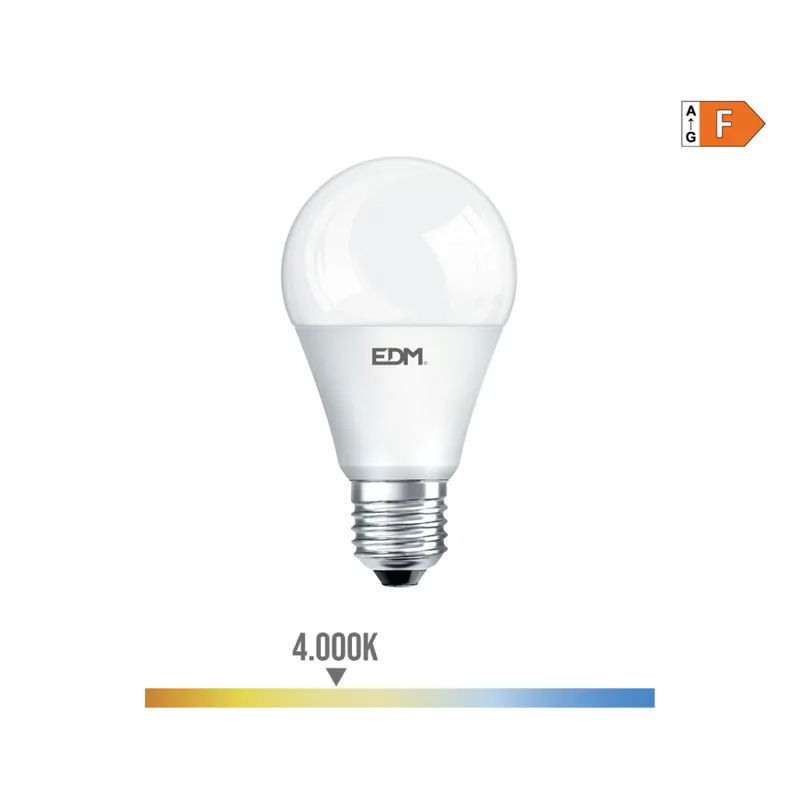 Pago Seguro BOMBILLA STANDARD LED E27 12W 1154lm 4000K LUZ DIA Ø5,9x11,5cm EDM