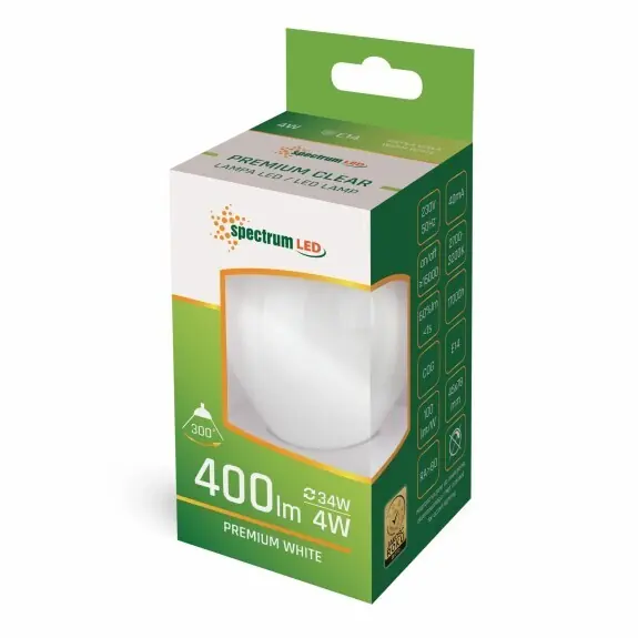 Ordenar Ahora Mismo LAMPARA ESF LED MATE CRISTAL 4W E27 2700K