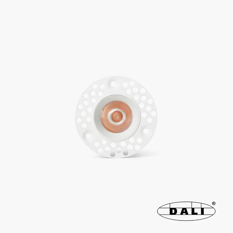 Stock Limitado UNO downlight trimless empotrable blanco/blanco 8W 11° 2700K CRI90 DALI