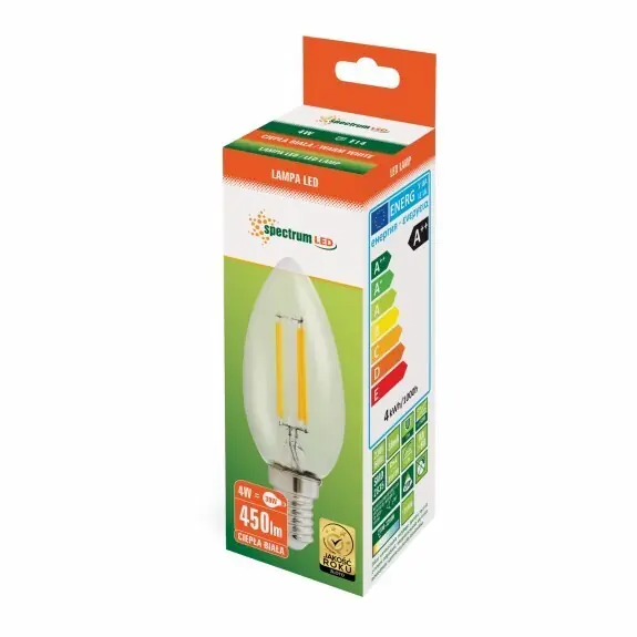 LAMPARA VELA LED CRISTAL 4W E14 2700K No Te Lo Pierdas