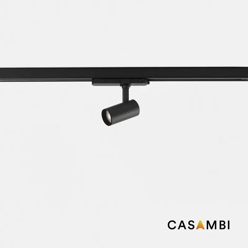 Envío Exprés FOST TRACK proyector carril negro Ø50 15W 35° 2700K CRI97 Casambi