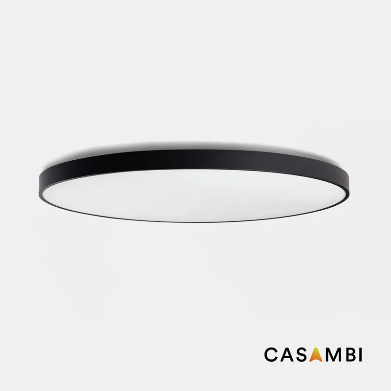Envío Exprés DOMIO superficie negro Ø1000 95W opal 4000K CRI80 Casambi
