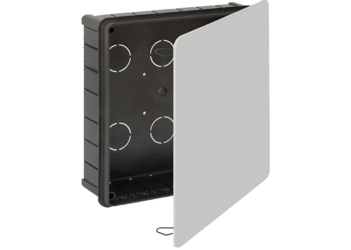 Liquidación CAJA 200x200x65 TAPA BLANCO CON GARRA METÁLICA