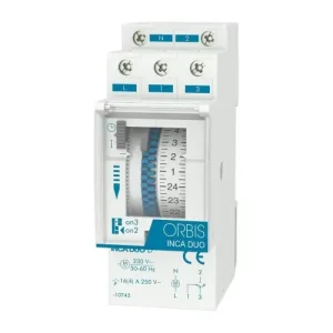 INT.HOR.ANALOG.INCA DUO D 230V 2 MOD.S/RSVA.DIARIO MBRA.MMA.15mn PODER RUPT.: Garantía De Devolución De Dinero